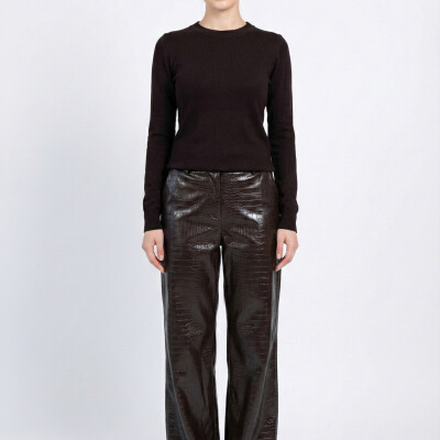 DERİ KROKODİL PANTOLON